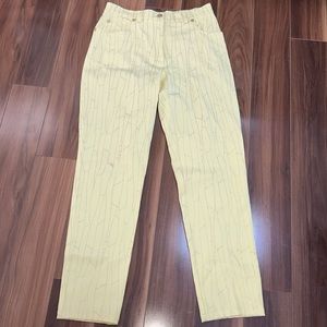 Size 12 Dinovaliano yellow made in Italy Marly’s pant